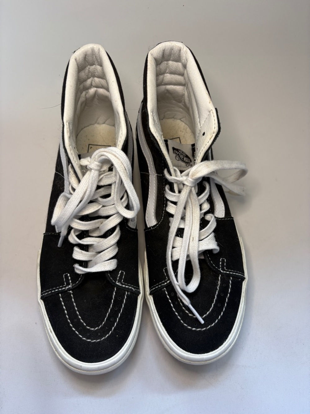 Vans Sk8-Hi Stacked Black and White Low-Top Skate Shoes Size 8 - Picture 3 of 8